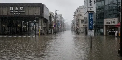 今年最危險！杜鵑颱風打亂「白銀週」　鎌倉淹成水城