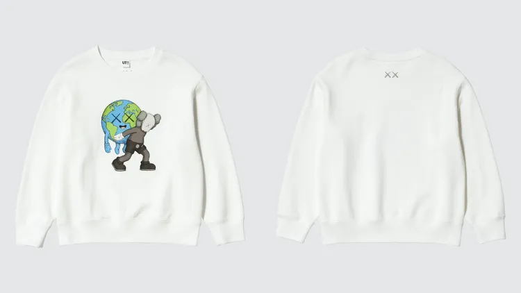 UNIQLO KAWS UNIVERSE童裝印花休閒上衣，590元。品牌提供