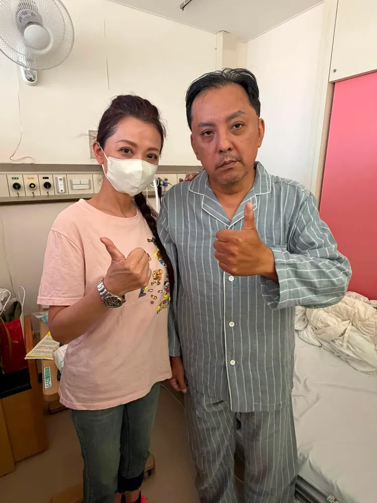 弟弟旅途中中風，高欣欣呼籲把保險額度調高。翻攝自高欣欣臉書