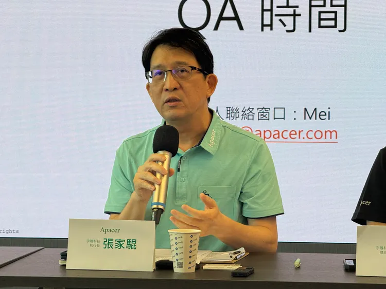 宇瞻科技（8271）執行長張家騉。呂承哲攝