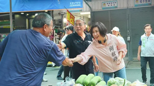 「洋流」到台中！何欣純市場掃街　預告9月27日合體沈伯洋