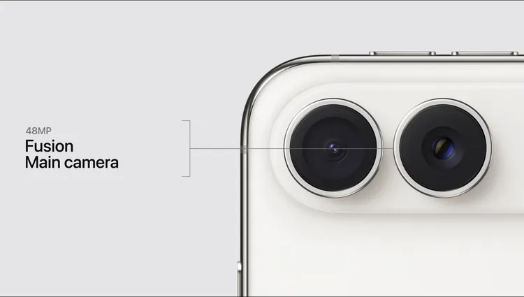 iPhone Duo並未搭載獨立望遠鏡頭，後置採用兩顆4800萬像素鏡頭。Apple