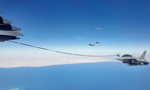 中國空軍聯合埃及軍演曝光　運油-20成功為法製飆風戰機加油
