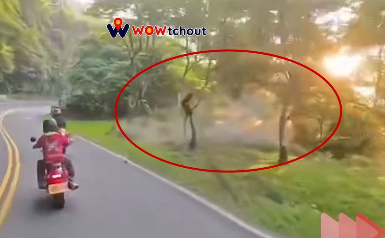中秋連假北宜跑山「壓車」慘了! 北宜紅牌重機過彎失控連人帶車墜邊坡