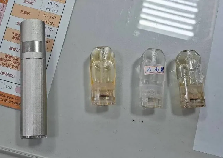 警方查獲菸彈。桃園警分局提供