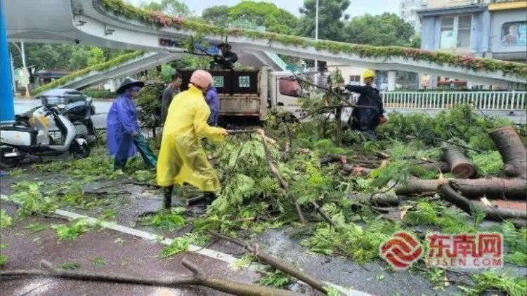 颱風帶來的暴雨在福建省釀成災情。翻攝微博