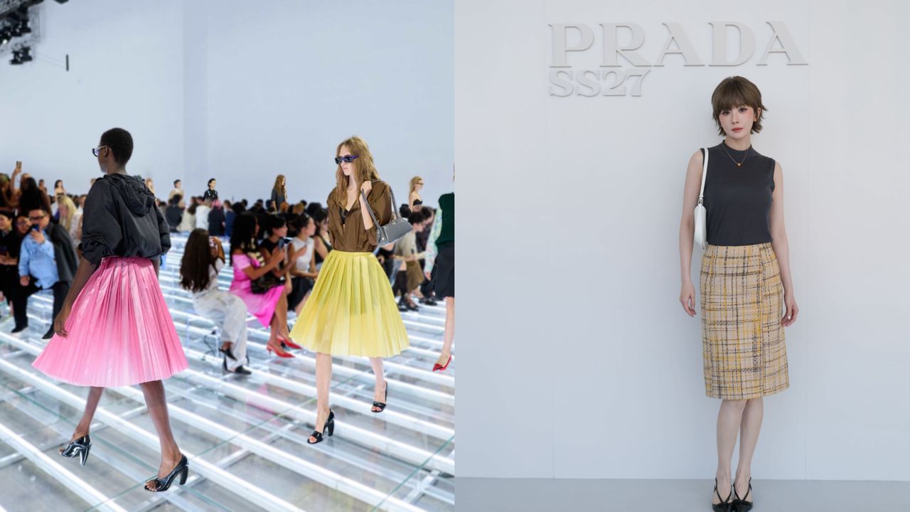 米蘭時裝周|楊冪頂俏麗短髮如精靈 看PRADA把「裙子」玩出新高度