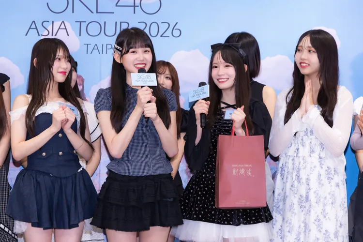 SKE48成員頻頻誇林于馨「可愛」。COME ON JKSSP提供