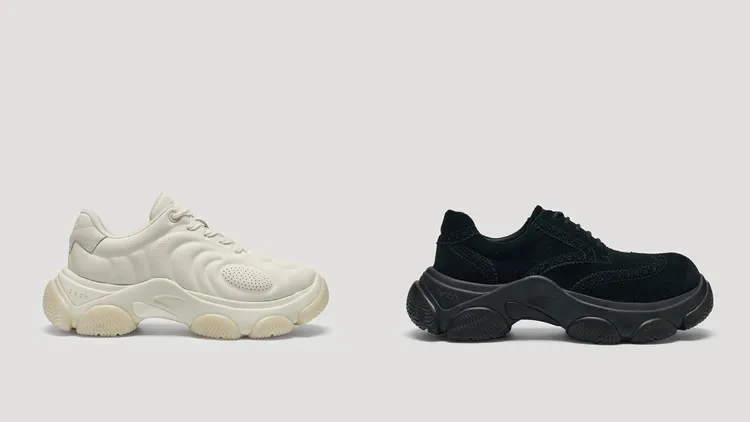 both GUM Ripple米白色球鞋（左）8695元、黑色德比鞋（右）9664元。品牌提供
