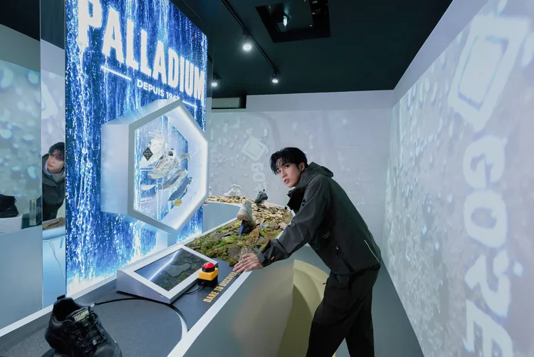 婁峻碩現身PALLADIUM快閃店。品牌提供