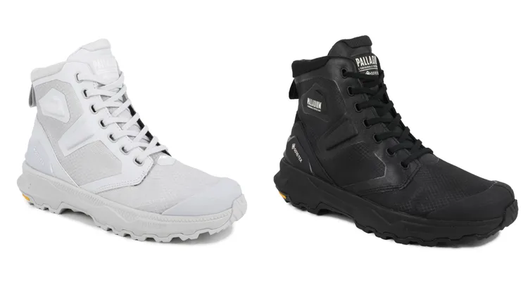 PALLADIUM OFFLITE GORE-TEX®科技聯名防水系列OFFLITE EVO MID GTX，各5580元。品牌提供