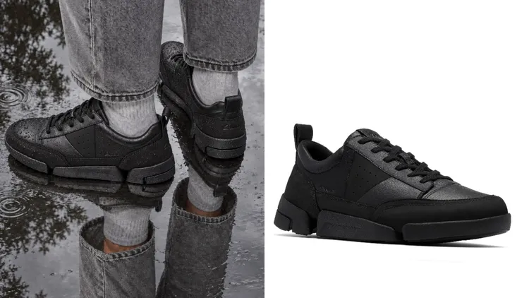 Clarks Trigenic Met GTX防水輕盈休閒鞋，8280元。品牌提供