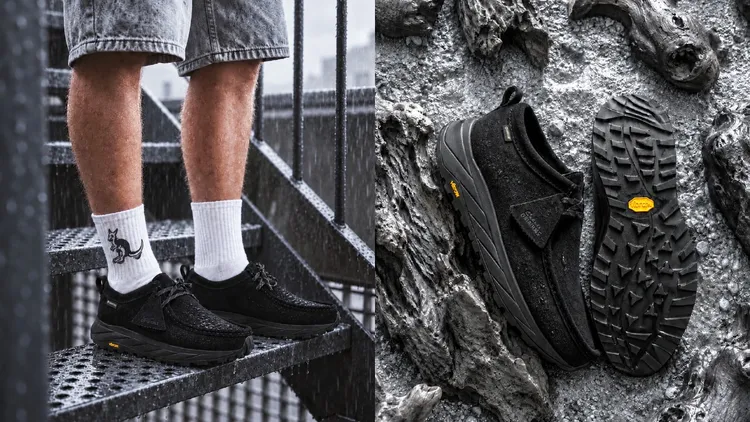 Clarks Walla Eden GTX男款真皮黑武士防水袋鼠伊登運動休閒鞋，7880元。品牌提供