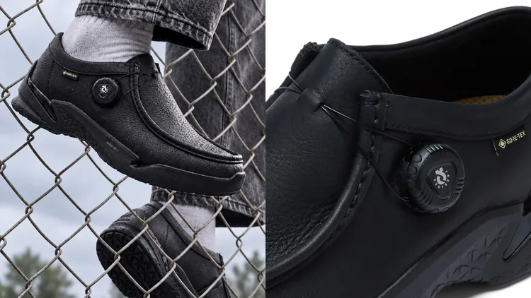 Clarks Tri Ease Wl GTX防水旋鈕袋鼠鞋，8280元。品牌提供
