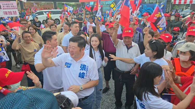 張峻大進場場子很熱。李光濱攝