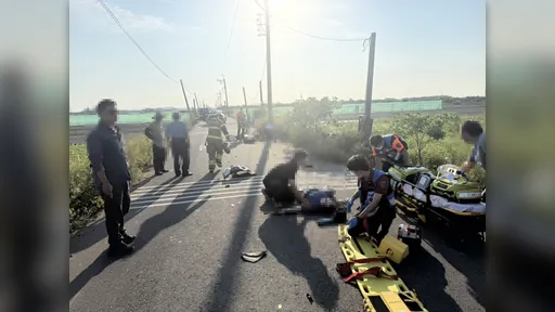太慘！台南夫妻騎車上班遇死劫　路口撞特斯拉「一死一昏迷」