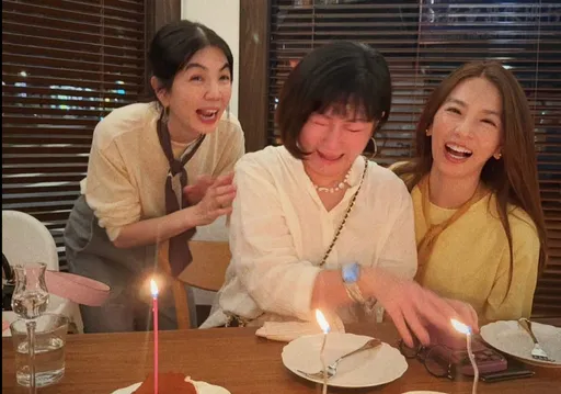 Selina 45歲生日哭慘了！S.H.E三姝合體慶生　6蛋糕、兒子伴身邊超幸福