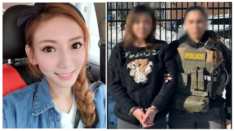 本名劉依函的劉喬安潛逃美國7年，今年6月被押解回台歸案。左圖翻攝劉喬安臉書、右圖翻攝移民暨海關執法局