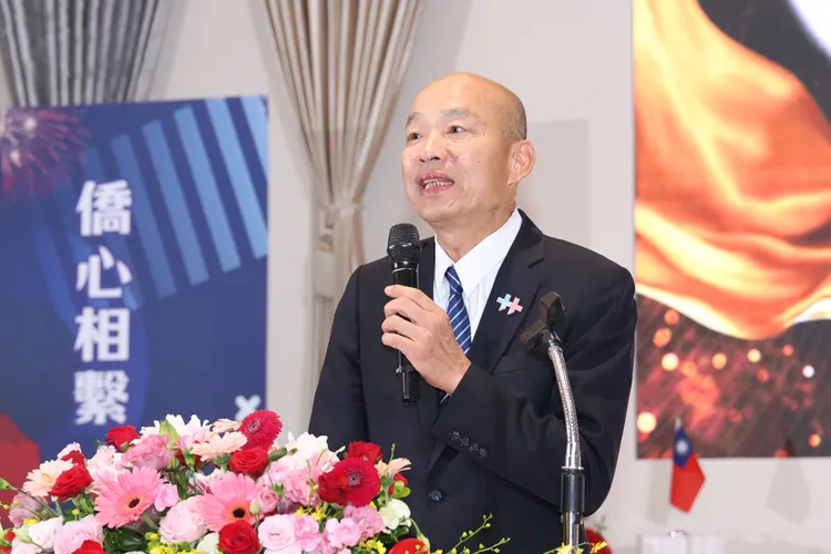 韓國瑜喊話台北市民繼續支持蔣萬安。莊宗達攝