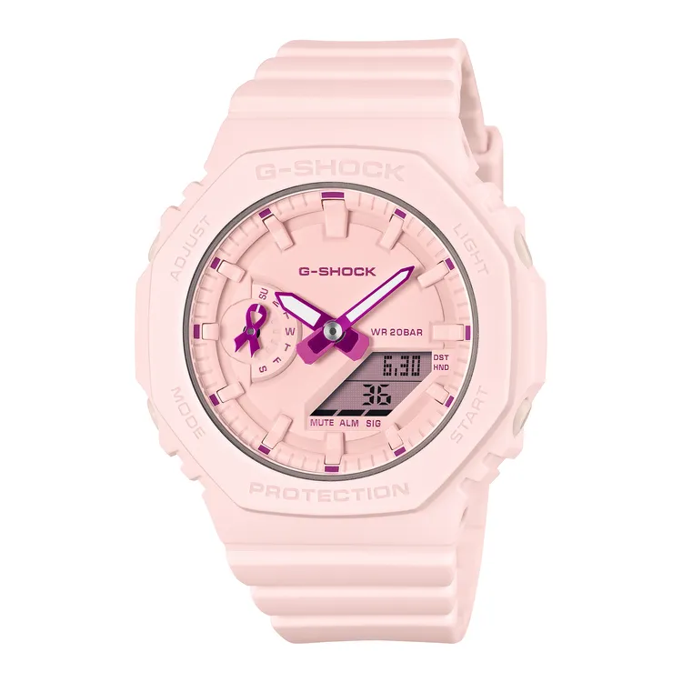 G-SHOCK乳癌防治公益限定錶GMA-S2100PR-4，3600元。品牌提供