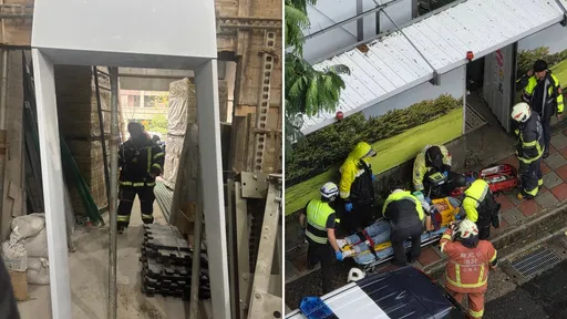 颱風天嚴重工安意外！新北「電梯工程」平台墜落2死
