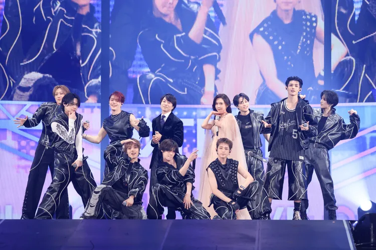 &TEAM與櫻井翔、林志玲的合作舞台。©️MUSIC EXPO LIVE 2026實行委員會提供