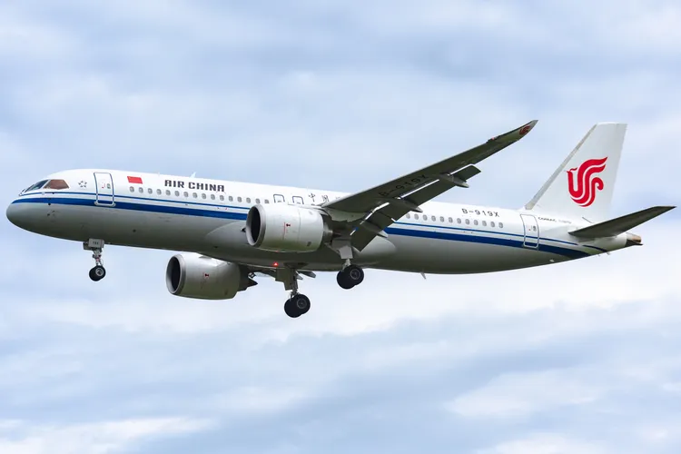 中國首架商用客機C919的零件被美國「卡脖子」。翻攝C919官網