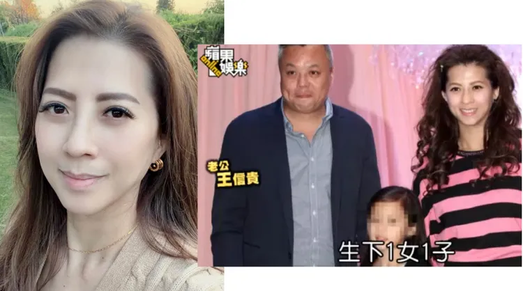 郭靜純與前夫王信貴已離婚3年。左圖翻攝郭靜純臉書，右圖翻攝《蘋果動新聞》