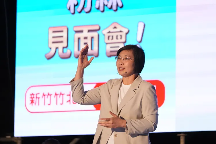 國民黨新竹縣長候選人徐欣瑩。徐欣瑩辦公室提供