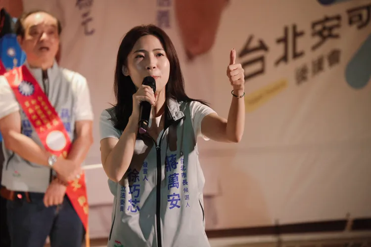 國民黨立委、蔣萬安競選總部執行總幹事徐巧芯。記者李俊毅攝