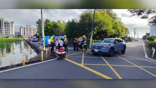 宜蘭無號誌路口車禍！1休旅車失控側翻　5人傷緊急送醫