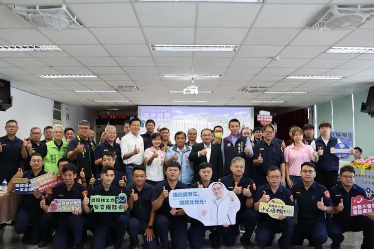 淡水分局新廳舍將落腳沙崙路，30年老舊廳舍問題獲解決，警察同仁們振奮不已。翻攝畫面