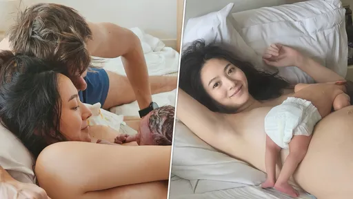 謝沛恩生了！水中生產痛15小時　賴佩霞樂抱混血孫