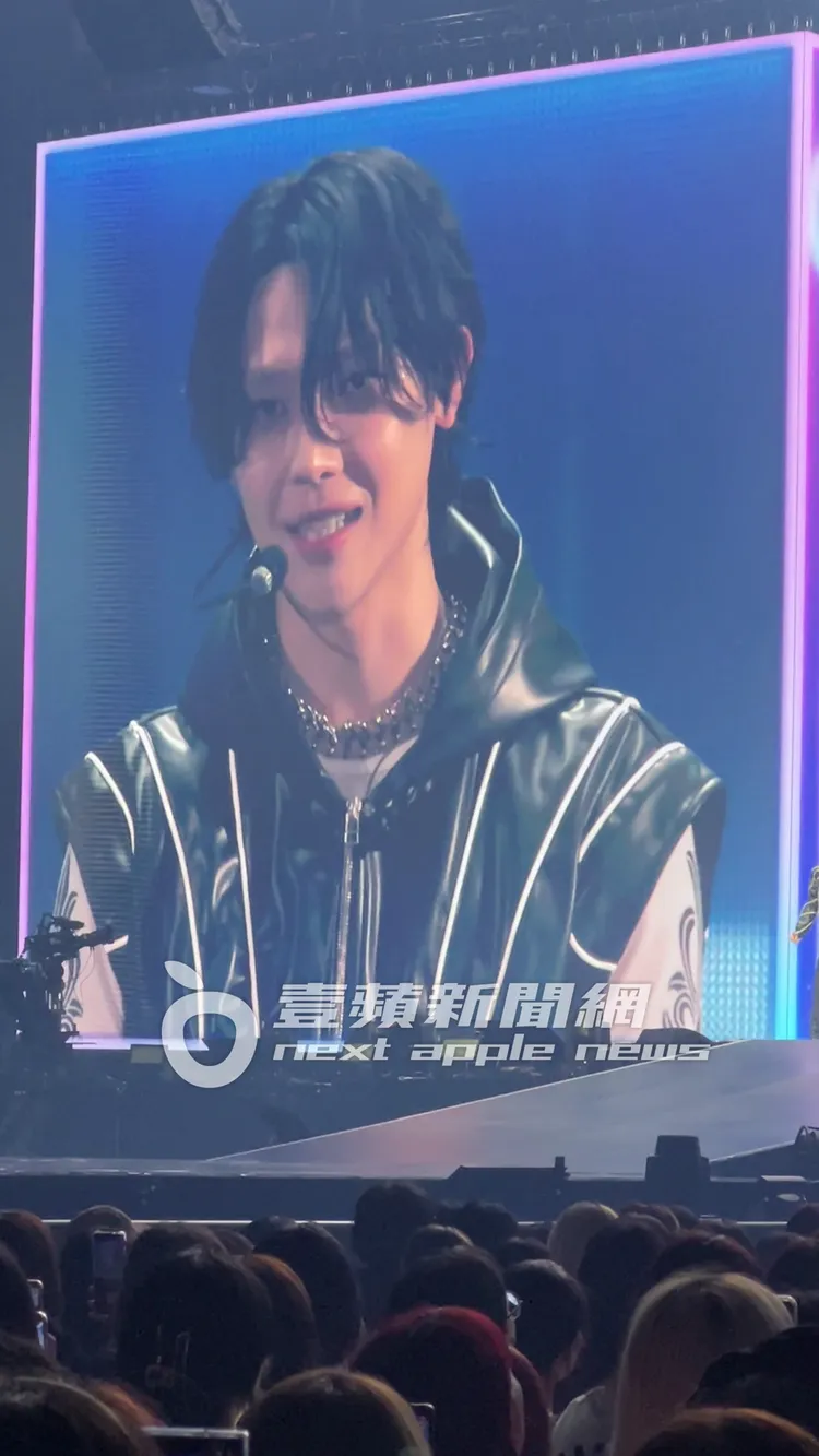 NICHOLAS（王奕翔）自我介紹前表示回到台灣，開放鄉親喊他本名。讀者提供