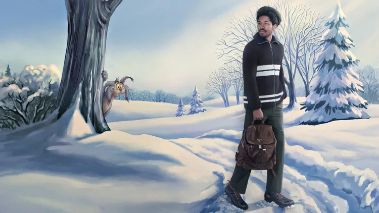 PRADA 2026 HOLIDAY 系列形象廣告。品牌提供