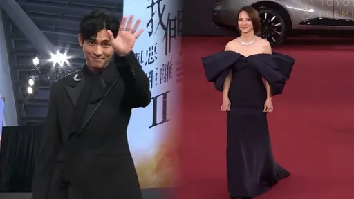 金鐘紅毯｜周渝民微微一笑很傾城　李心潔LV浮誇露香肩