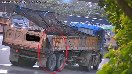 八里砂石車落土違規5個月逾百件！監視器抓違規　區公所跨單位聯手取締