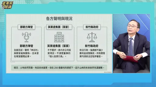 鄭朝方家族爆土地爭議　吳子嘉：鄭家恐嚇吹哨者