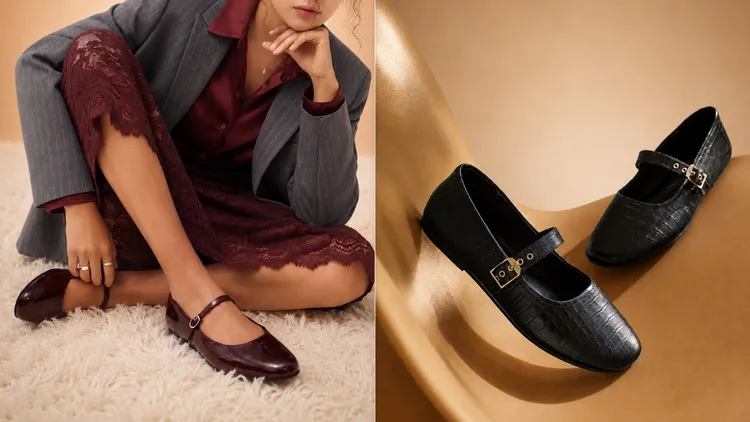 Clarks Livia Sky瑪莉珍鞋（左）、Livia Jane瑪莉珍鞋（右），各5280元。品牌提供