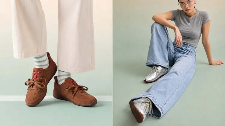 Clarks Meridor Lace薄底德訓鞋，各7280元。品牌提供