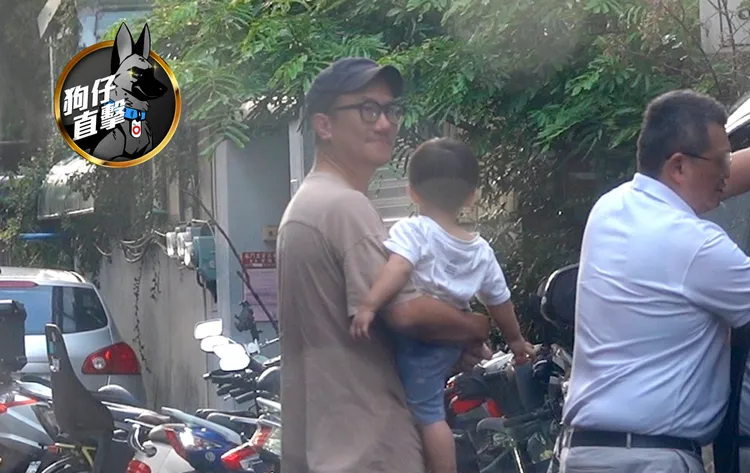 日前，林于超搭乘保母車去接兒子小帥林。特勤中心攝