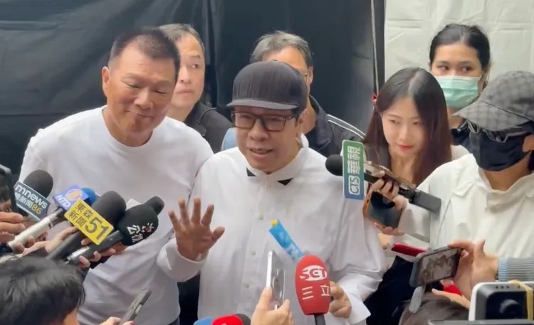 蔡康永事後受訪時稱讚蔣萬安今天講的非常動人。李俊毅攝