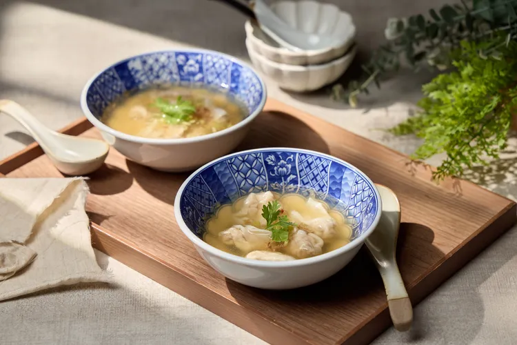 礁溪寒沐酒店MU TABLE 朝食七選  扁食餛飩湯。寒舍集團提供