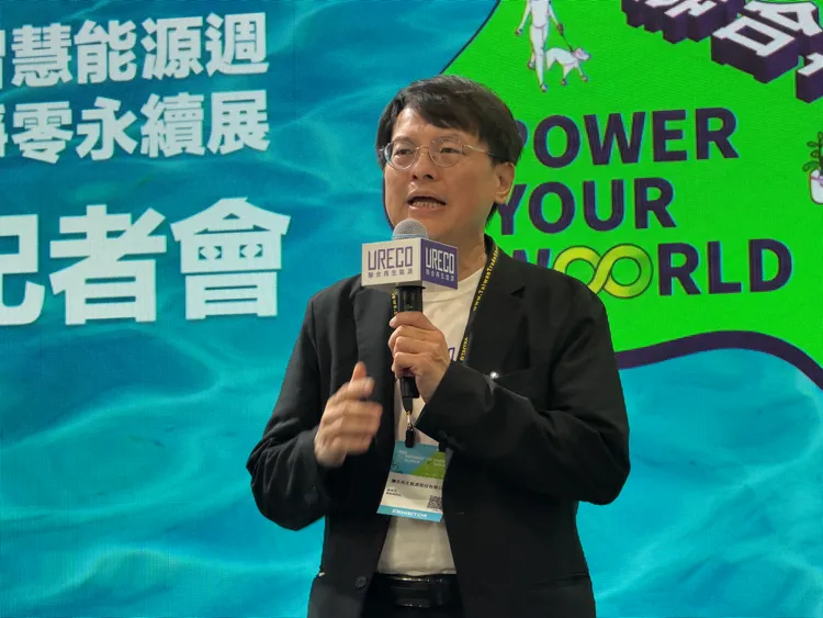 聯合再生能源事業總經理姜暭先。呂承哲攝