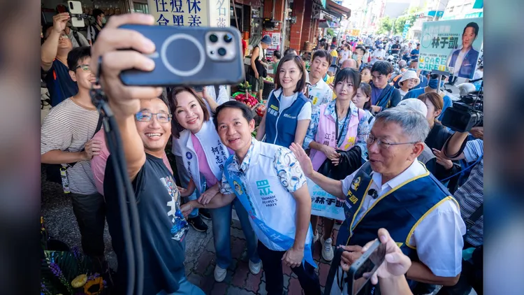 柯志恩明天將與民眾黨主席黃國昌合體，再替林于凱拉抬選情。柯志恩競總提供