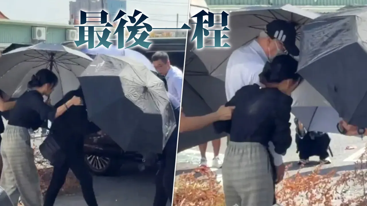 河口湖命案｜井雲蓉告別式！生父空勤總隊長現身　兄抱骨灰罈送行