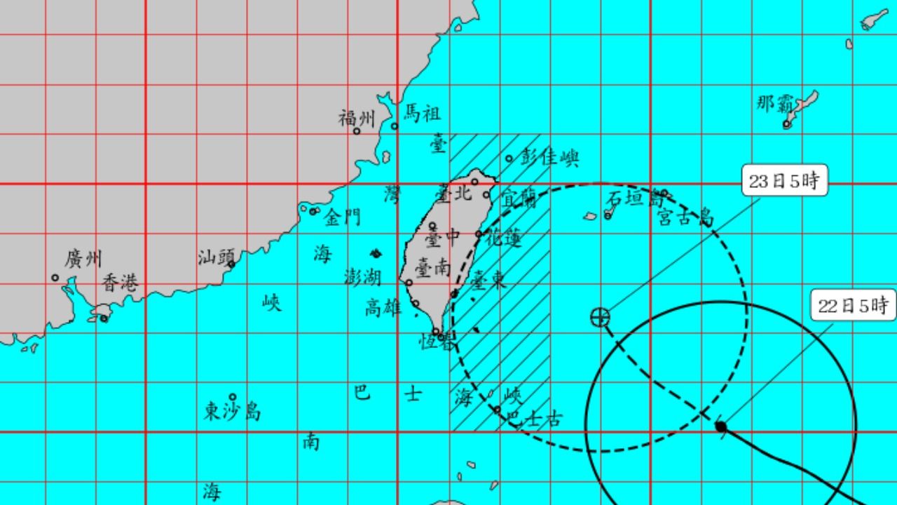 薔琵11:30發陸警!台東宣布:綠島蘭嶼下午停班課