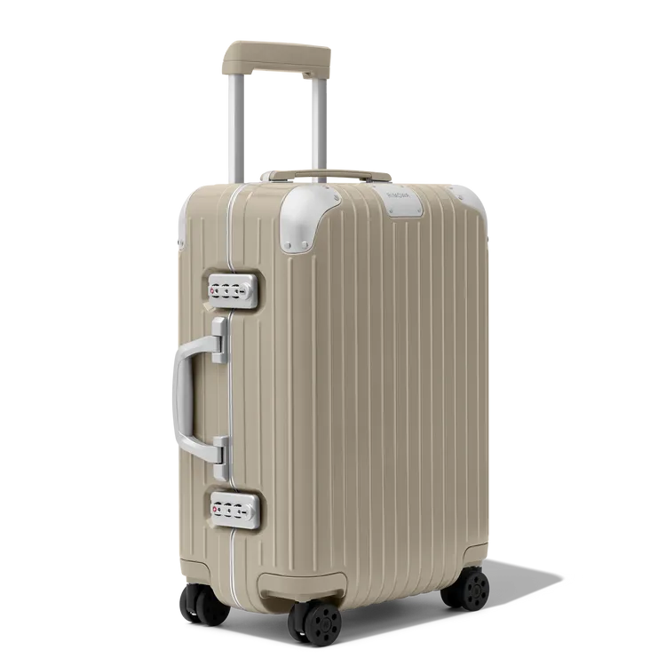 RIMOWA Hybrid系列Cabin Stone岩石灰行李箱，4萬300元。品牌提供