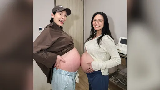 都是下月卸貨！熊熊挺孕肚比大小　湘瑩懷雙胞胎女兒超車她