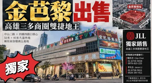 獨家｜高雄「金芭黎大舞廳」舊址千坪地出售　單坪上看250萬元